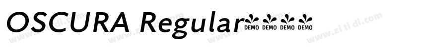 OSCURA Regular字体转换
